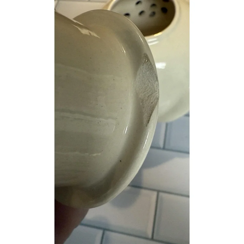 Vintage Cat Ceramic Teapot w/ Bamboo Handle Signed‎ Fumi — Crazing, Chip on Lid